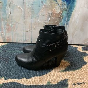 Nickels Faux Leather Booties